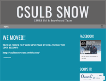 Tablet Screenshot of csulbsnow.com